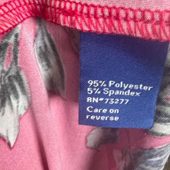 Red floral shift dress with pockets size size medium - Picture 5 of 5